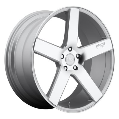 Niche - M135 MILAN - Silver - GLOSS SILVER MACHINED - 20" x 8.5", 35 Offset, 5x120 (Bolt Pattern), 72.56mm HUB