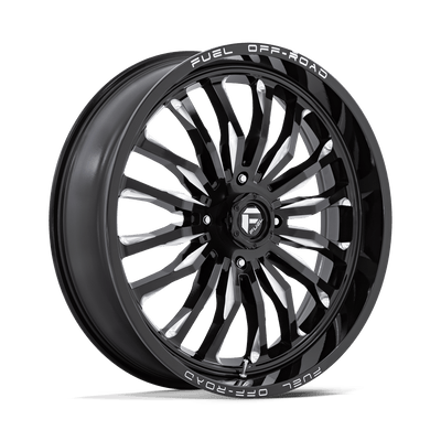 Fuel UTV - D821 ARC UTV - Black - GLOSS BLACK MILLED - 24" x 7", 13 Offset, 4x156 (Bolt Pattern), 132mm HUB
