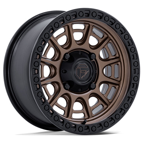 Fuel - CYCLE - Bronze - Matte Bronze with Matte Black Lip - 15" x 7", 38 Offset, 4x137 (Bolt pattern), 96.00mm HUB