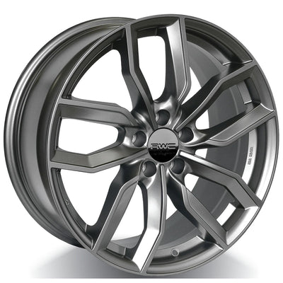 RWC - AD399 - Grey - GREY FUSILLE - 18" x 8", 32 Offset, 5x112 (Bolt Pattern), 66.5mm HUB