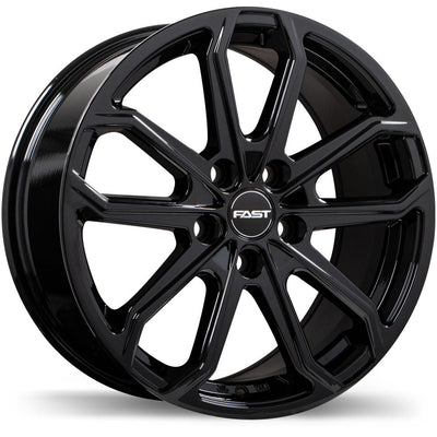 Fast Wheels - Impression - Black - Gloss Black - 17" x 7.5", 35 Offset, 5x112 (Bolt Pattern), 57.1mm HUB