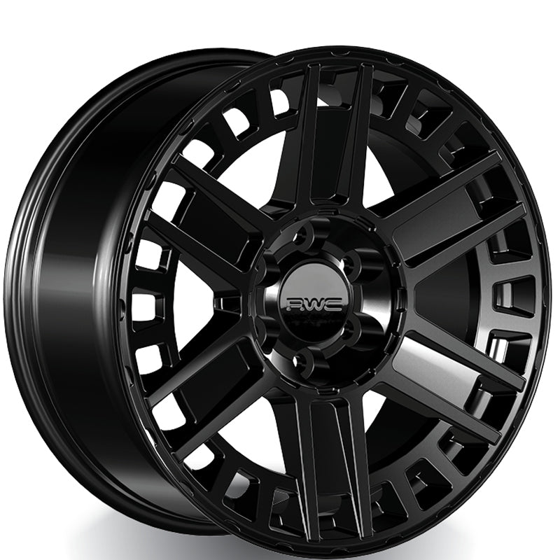 RWC - GM507 - Black - Satin Black  - 17" x 8", 18 Offset, 6x139.7 (Bolt pattern), 78.1mm HUB