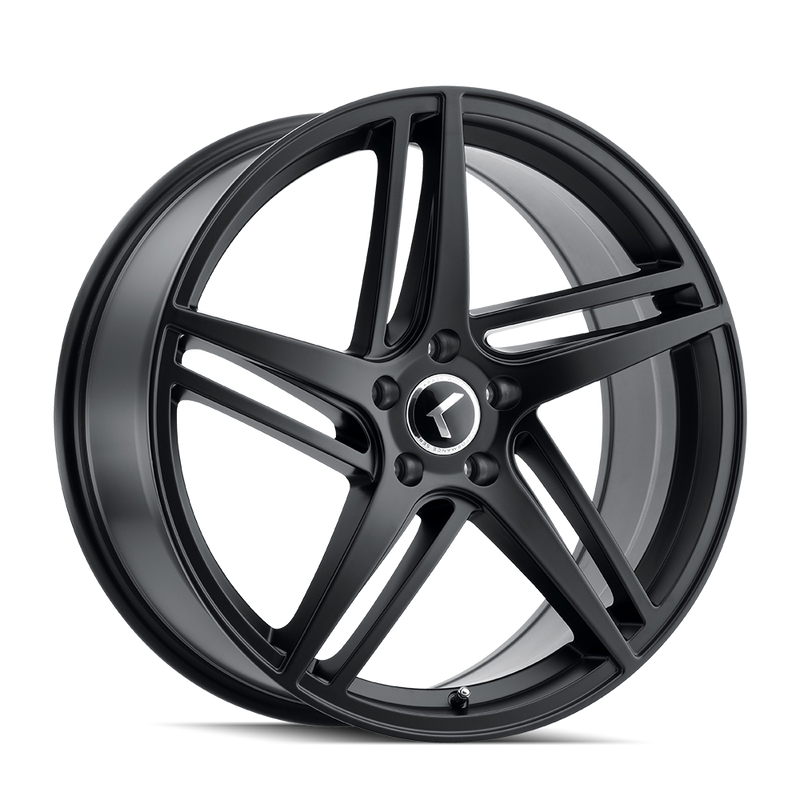 Kraze Wheels - MILANO - Black - SATIN BLACK - 17" x 8", 38 Offset, 5x115 (Bolt Pattern), 72.6mm HUB
