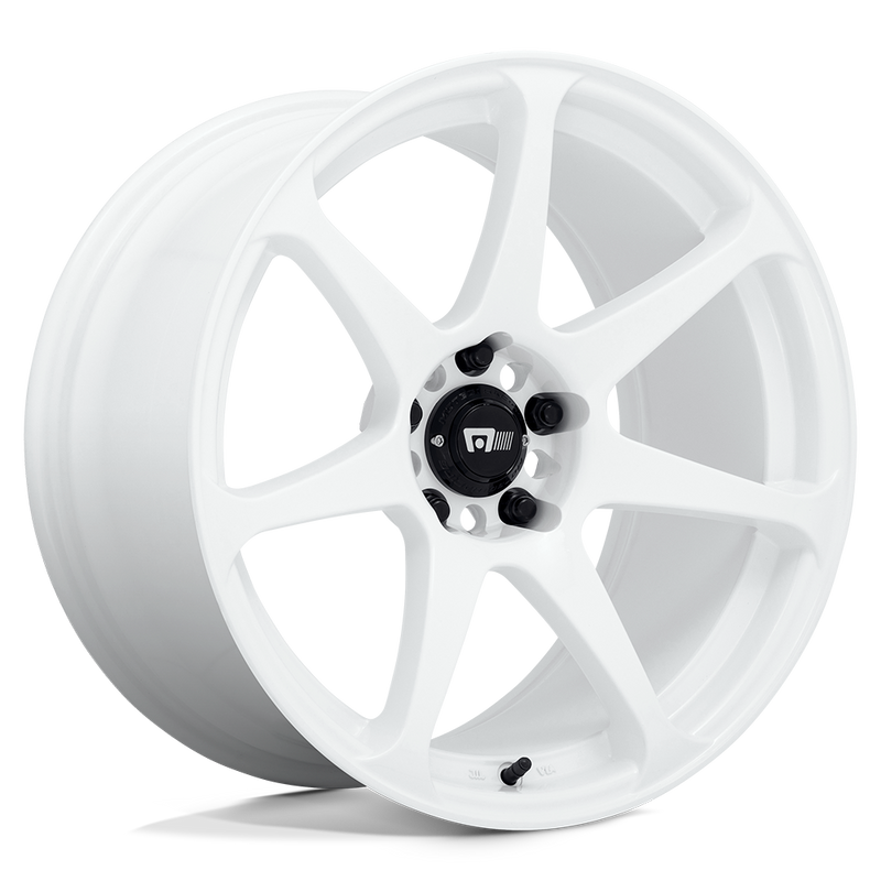 Motegi - MR154 BATTLE - White - WHITE - 17" x 8", 43 Offset, 5x110 (Bolt Pattern), 72.6mm HUB
