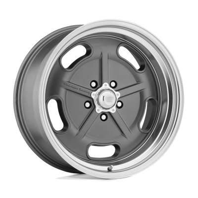 American Racing Vintage - VN511 SALT FLAT - Gunmetal - MAG GRAY DIAMOND CUT LIP - 20" x 8", 0 Offset, 5x114.3 (Bolt Pattern), 72.6mm HUB