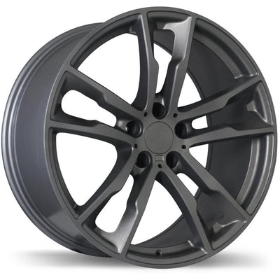 Replika - R184 - Gunmetal - Gloss Gunmetal - 20" x 10", 40 Offset, 5x120 (Bolt Pattern), 74.1mm HUB