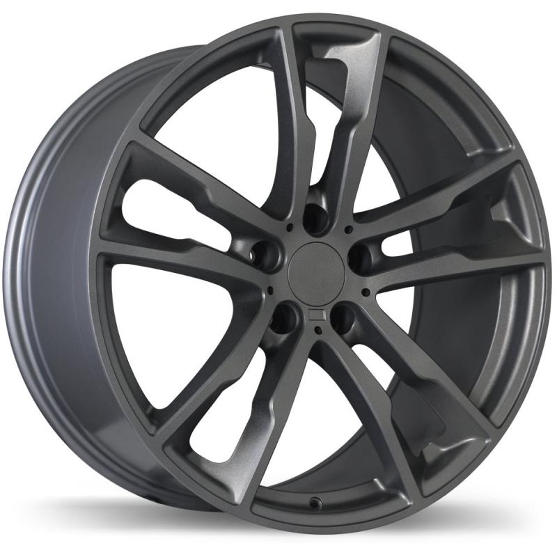 Replika - R184 - Gunmetal - Gloss Gunmetal - 20" x 10", 40 Offset, 5x120 (Bolt Pattern), 74.1mm HUB