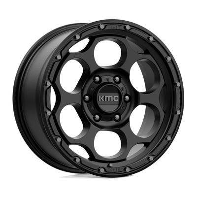 KMC Wheels - KM541 DIRTY HARRY - Black - TEXTURED BLACK - 18" x 8.5", 18 Offset, 6x114.3 (Bolt Pattern), 66.1mm HUB