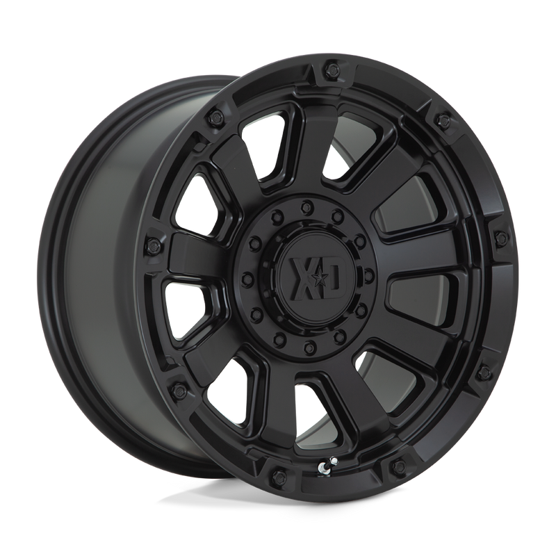 XD Series - XD852 GAUNTLET - Black - SATIN BLACK - 20" x 9", 0 Offset, 6x120/139.7 (Bolt Pattern), 78.1mm HUB