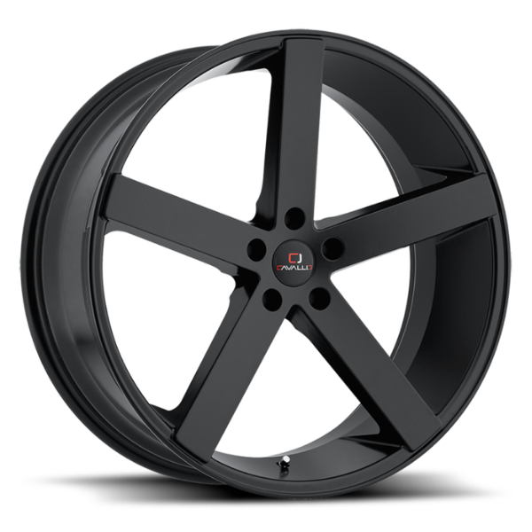 Spec-1 Racing - SP-5 - Black - Gloss Black - 18" x 8", 35 Offset, 5x112 (Bolt pattern), 66.56mm HUB