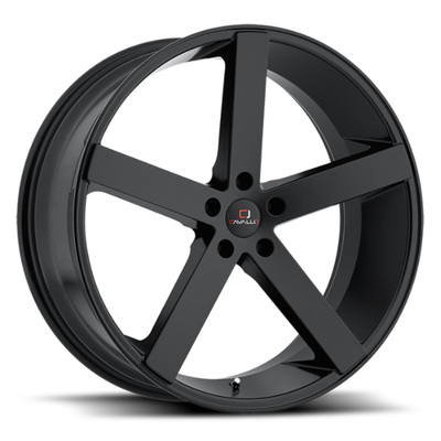 Spec-1 Racing - SP-5 - Black - Gloss Black - 22" x 9", 35 Offset, 5x120 (Bolt pattern), 74.10mm HUB