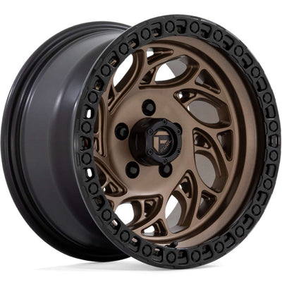 Fuel - D841 RUNNER OR - Bronze - BRONZE WITH BLACK RING - 15" x 10", -43 Offset, 5x139.7 (Bolt Pattern), 108mm HUB