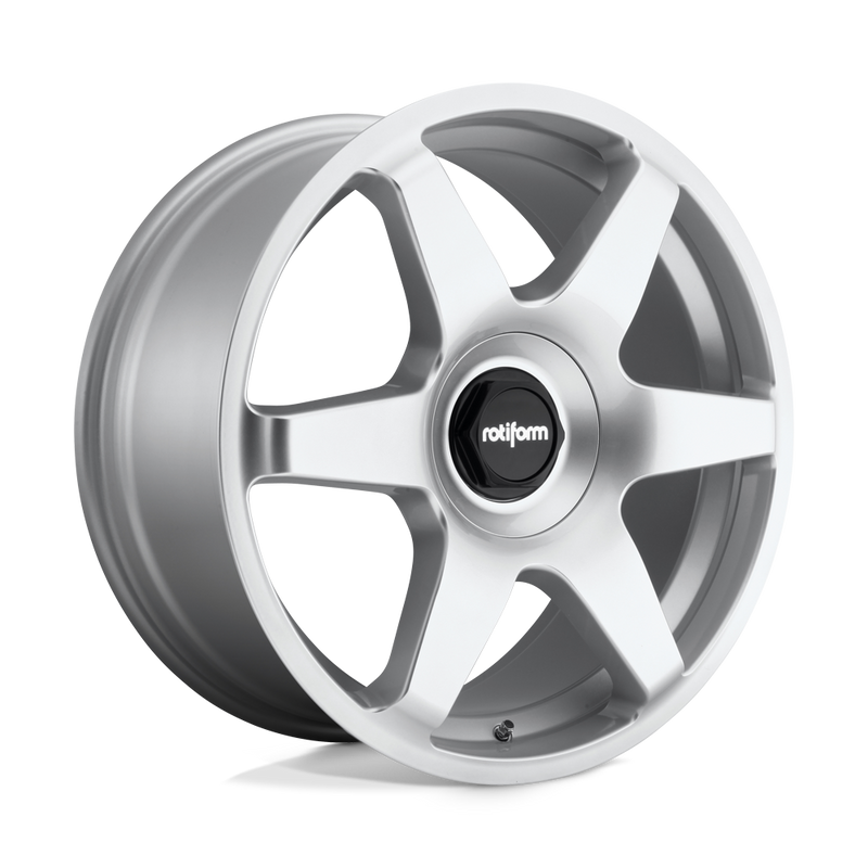 Rotiform - R114 SIX - Silver - GLOSS SILVER - 19" x 8.5", 45 Offset, 5x108/112 (Bolt Pattern), 72.6mm HUB