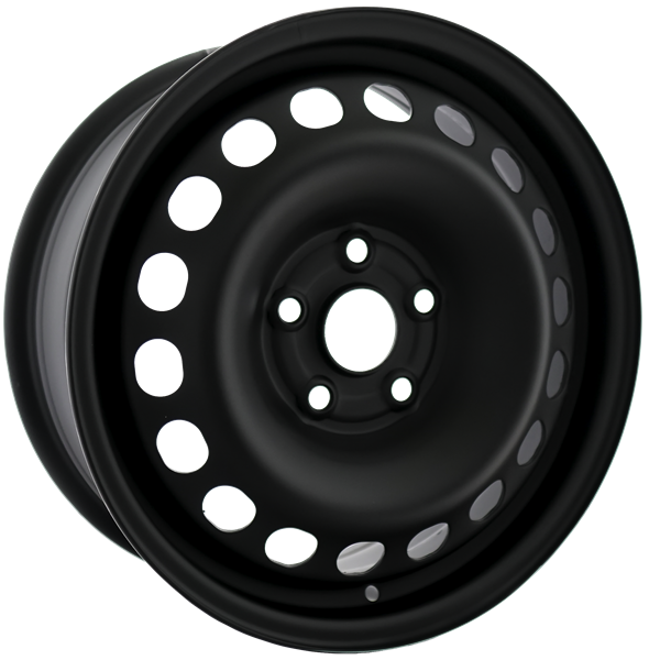 Envy Wheels - NX4 STEEL WHEEL - Black - FLAT BLACK - 16" x 6.5", 46 Offset, 5x112 (Bolt Pattern), 57.1mm HUB