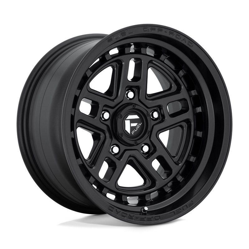 Fuel - D667 NITRO - Black - MATTE BLACK - 17" x 9", -12 Offset, 5x127 (Bolt Pattern), 71.5mm HUB