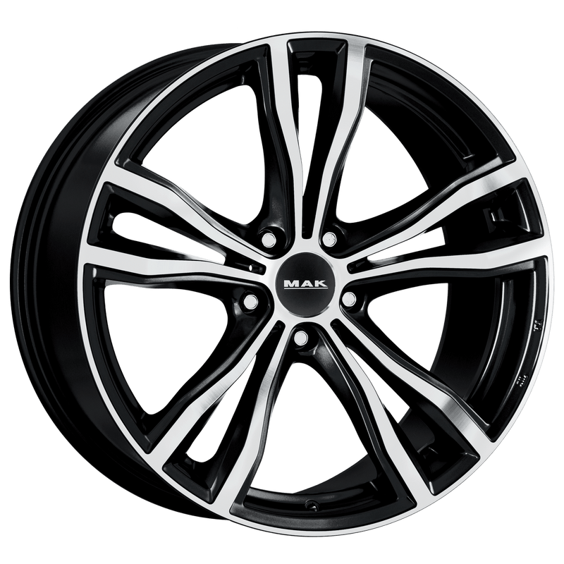 Mak Wheels - X-MODE - Black - BLACK MIRROR - 19" x 9", 18 Offset, 5x120 (Bolt Pattern), 74.1mm HUB