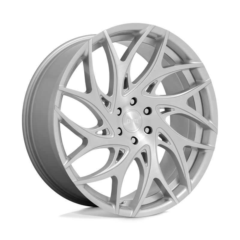 DUB - S261 G.O.A.T. - Silver - SILVER BRUSHED FACE - 20" x 9", 35 Offset, 5x114.3 (Bolt Pattern), 72.6mm HUB