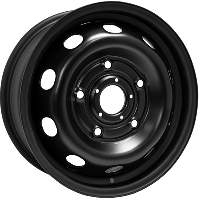 Envy Wheels - NX6 STEEL WHEEL - Black - FLAT BLACK - 16" x 6.5", 60 Offset, 5x160 (Bolt Pattern), 65.1mm HUB