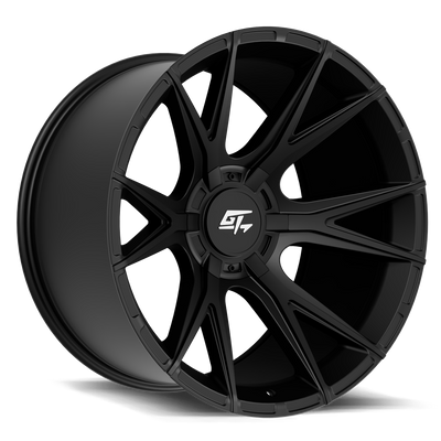GT Off-Road - Fusion - Black - Satin Black - 22" x 10", -18 Offset, 8x165.1, 180 (Bolt Pattern), 125.2mm HUB