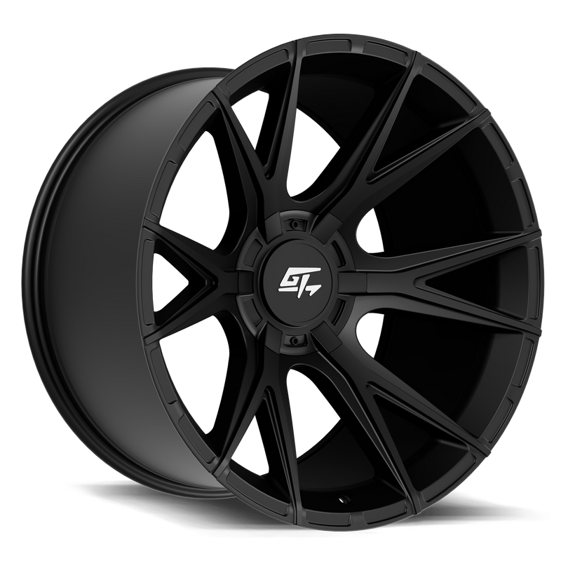 GT Off-Road - Fusion - Black - Satin Black - 20" x 10", -18 Offset, 5x127, 139.7 (Bolt Pattern), 78.1mm HUB