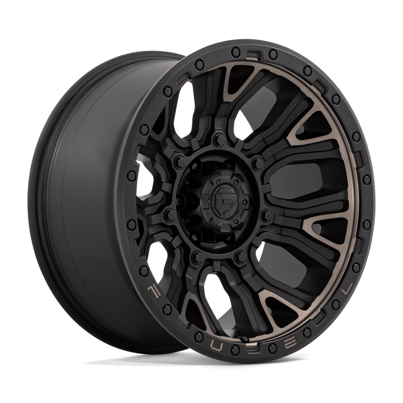 Fuel - D824 TRACTION - Black - MATTE BLACK WITH DOUBLE DARK TINT - 20" x 10", -18 Offset, 6x135 (Bolt Pattern), 87.1mm HUB