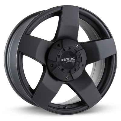 RTX Wheels - Thunder - Black - Matte Black - 20" x 8.5", 15 Offset, 6x135/139.7 (Bolt Pattern), 87.1mm HUB