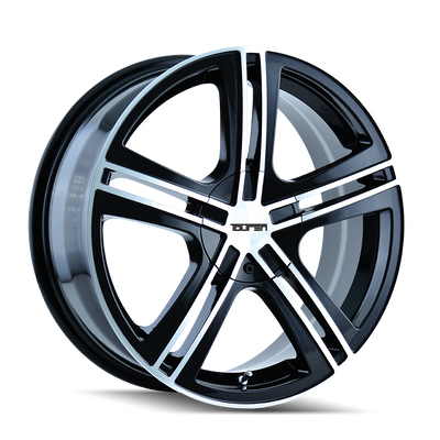 Touren - TR62 - Black - BLACK/MACHINED FACE/MACHINED LIP - 17" x 7", 40 Offset, 5x110/115 (Bolt Pattern), 72.6mm HUB