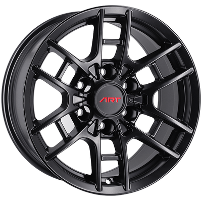 ART - Replica 237 - Black - Satin Black - 17" x 8", 5 Offset, 6x139.7 (Bolt Pattern), 106.1mm HUB