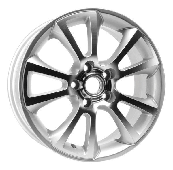 DTD - Replica - Silver - Silver - 16" x 6.5", 37 Offset, 5x110 (Bolt Pattern), 65.1mm HUB