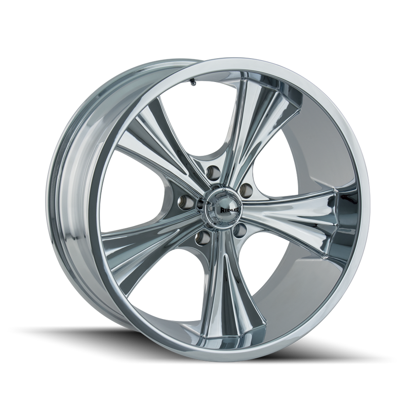 Ridler - 651 - Chrome - CHROME - 20" x 8.5", 0 Offset, 5x127 (Bolt Pattern), 83.82mm HUB