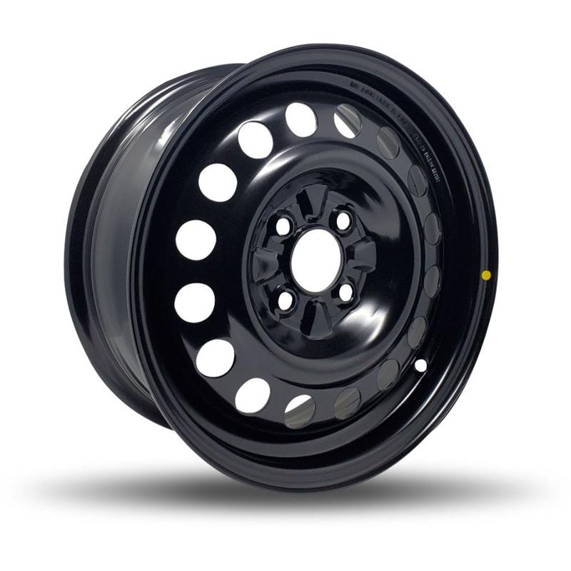 DTD - Steel - Black - Gloss Black - 15" x 6", 42 Offset, 4x100 (Bolt pattern), 60.1mm HUB