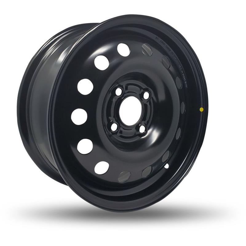 DTD - Steel - Black - Gloss Black - 15" x 6", 47 Offset, 4x108 (Bolt pattern), 63.3mm HUB