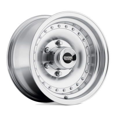 American Racing - AR61 OUTLAW I - Silver - MACHINED - 15" x 10", -38 Offset, 6x139.7 (Bolt Pattern), 108mm HUB