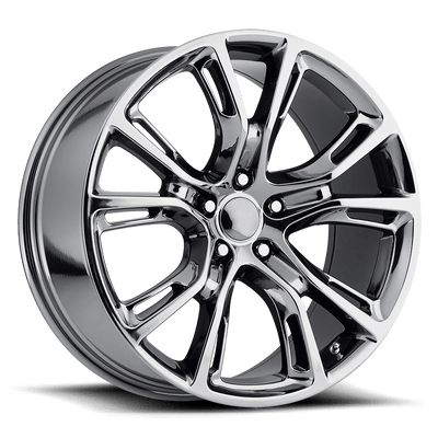 OE Creations - PR137 - Chrome - BLACK CHROME - 20" x 10", 50 Offset, 5x127 (Bolt Pattern), 71.5mm HUB