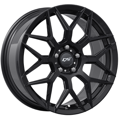Dai Alloys - DTM - Black - Gloss Black - 16" x 7", 40 Offset, 5x114.3 (Bolt Pattern), 67.1mm HUB