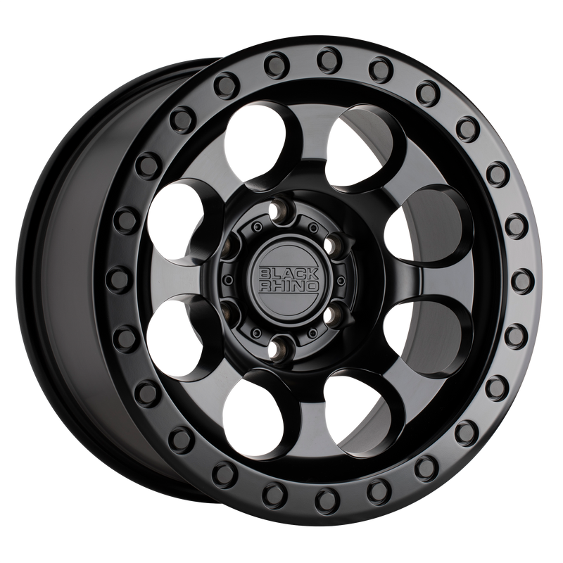 Black Rhino - RIOT - Gunmetal - MATTE BLACK - 17" x 8.5", -3 Offset, 6x139.7 (Bolt Pattern), 112.1mm HUB