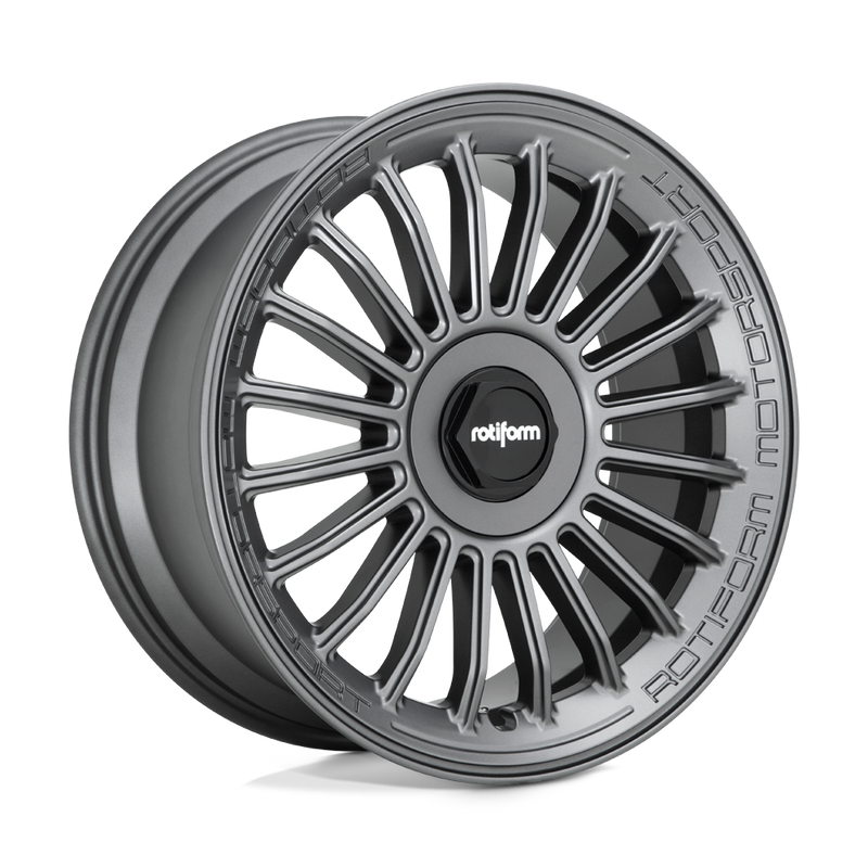 Rotiform - R160 BUC-M - Gunmetal - MATTE ANTHRACITE - 19" x 8.5", 35 Offset, 5x114.3/120 (Bolt Pattern), 72.6mm HUB