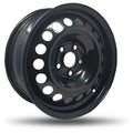 DTD - Steel - Black - Gloss Black - 15" x 6", 33 Offset, 5x105 (Bolt pattern), 56,60mm HUB