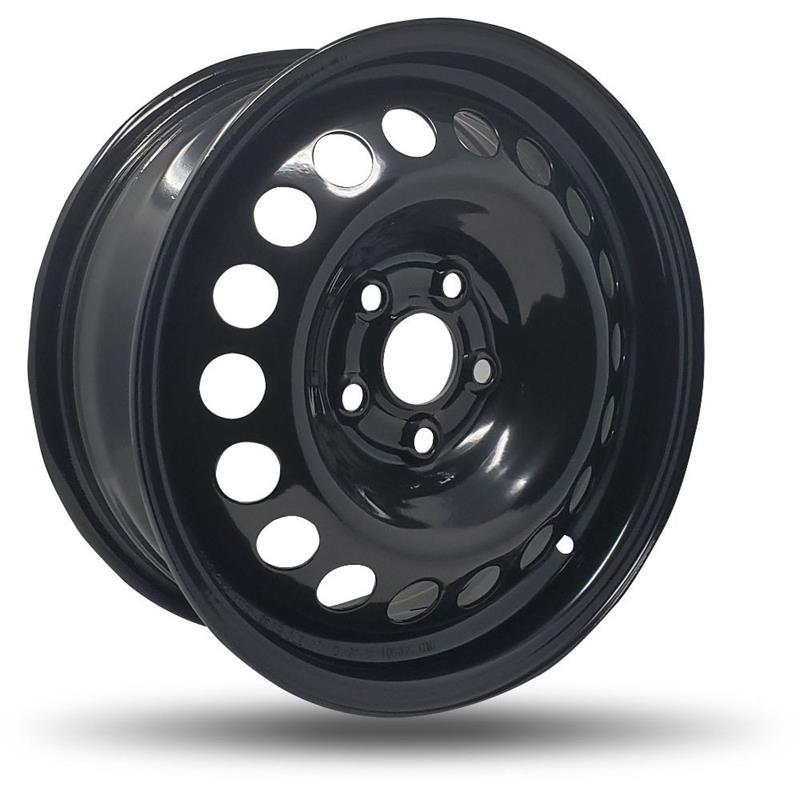DTD - Steel - Black - Gloss Black - 15" x 6", 33 Offset, 5x105 (Bolt pattern), 56,60mm HUB