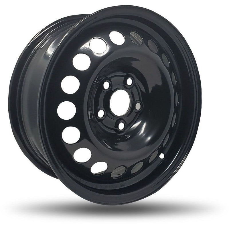 DTD - Steel - Black - Noir - 15" x 6", 33 Offset, 5x105 (Bolt pattern), 56.6mm HUB