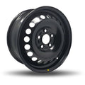 DTD - Steel - Black - Gloss Black - 15" x 6", 52 Offset, 5x108 (Bolt pattern), 63,30mm HUB