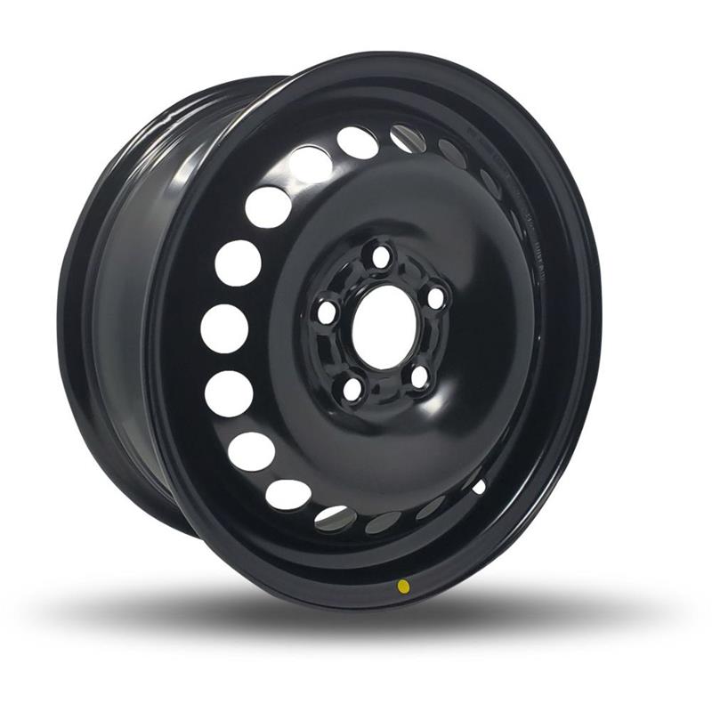 DTD - Steel - Black - Gloss Black - 15" x 6", 52 Offset, 5x108 (Bolt pattern), 63,30mm HUB