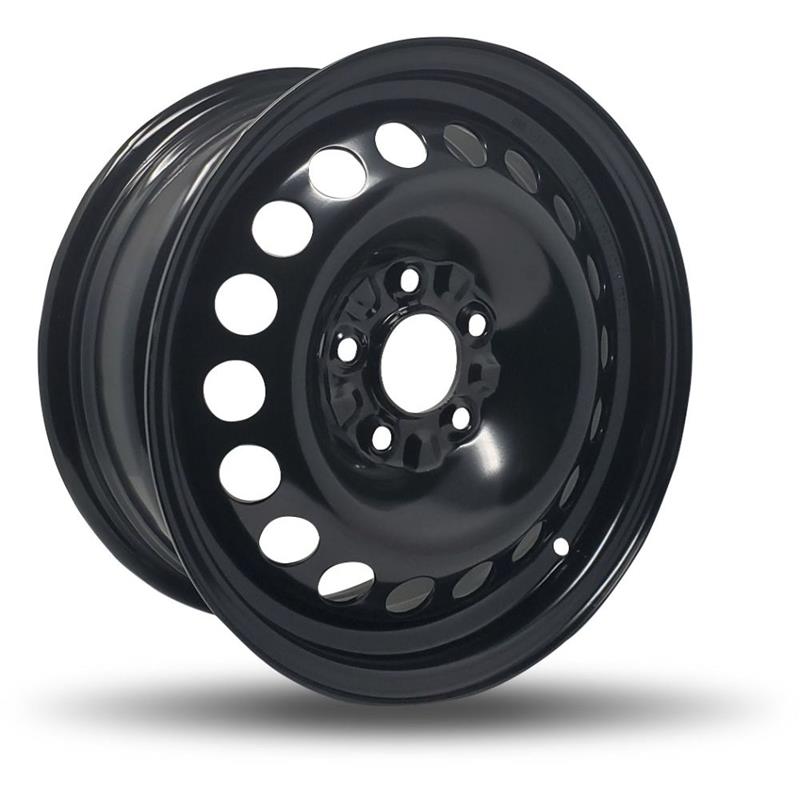 DTD - Steel - Black - Gloss Black - 15" x 6.5", 40 Offset, 5x110 (Bolt pattern), 65.1mm HUB