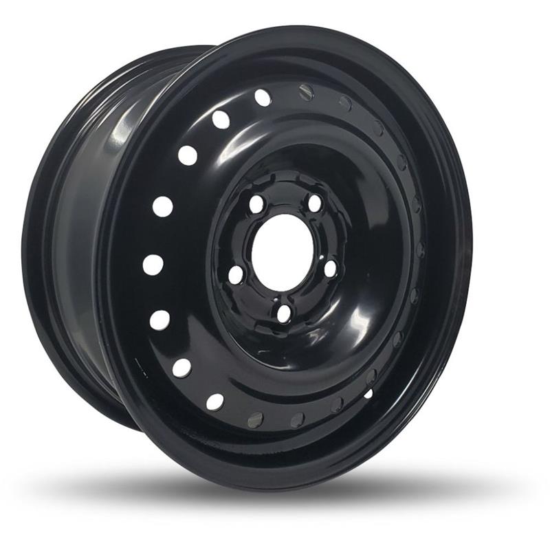 DTD - Steel - Black - Gloss Black - 15" x 6", 38.5 Offset, 5x114.3 (Bolt pattern), 72mm HUB