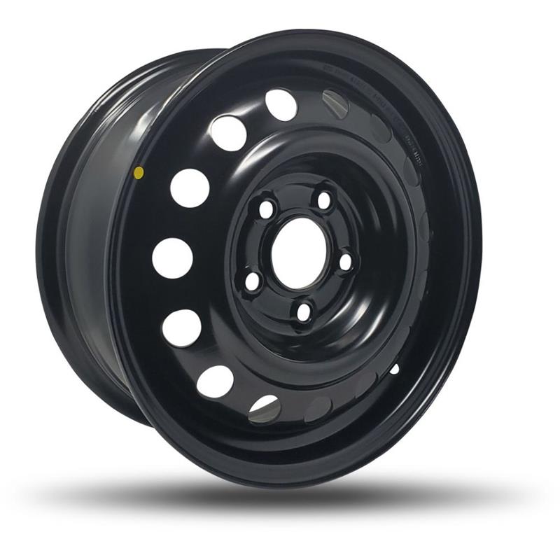 DTD - Steel - Black - Gloss Black - 15" x 6", 46 Offset, 5x114.3 (Bolt pattern), 67.1mm HUB