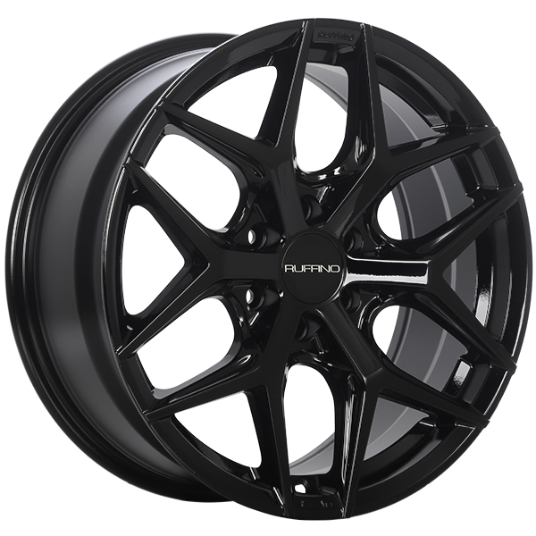 Ruffino Wheels - Demon - Black - Gloss Black - 17" x 8", 35 Offset, 6x135 (Bolt Pattern), 87.1mm HUB
