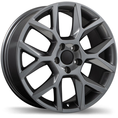 Replika - R151A - Gunmetal - Gloss Gunmetal - 17" x 7.5", 45 Offset, 5x112 (Bolt Pattern), 66.5mm HUB