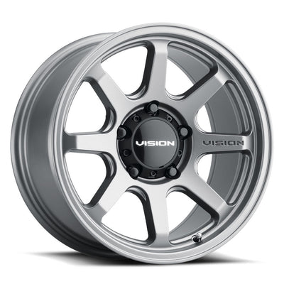 Vision Wheel Off-Road - 351 FLOW - Grey - Satin Grey - 17" x 9", 0 Offset, 6x135 (Bolt Pattern), 87.1mm HUB