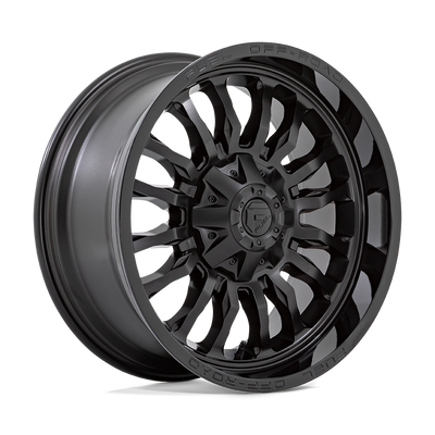 Fuel - D796 ARC - Black - MATTE BLACK WITH GLOSS BLACK LIP - 20" x 10", -18 Offset, 8x170 (Bolt Pattern), 125.1mm HUB