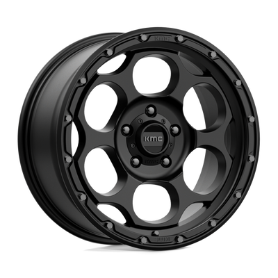 KMC Wheels - KM541 DIRTY HARRY - Black - TEXTURED BLACK - 18" x 8.5", 18 Offset, 5x127 (Bolt Pattern), 71.5mm HUB
